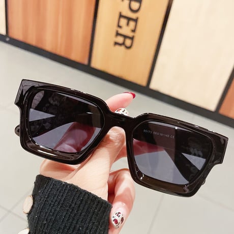 EYEAH-1004406  ヒップホップスタイル ロック サングラス ユニセックス UV400 レクタングル ファッションアイテム 紫外線対策 樹脂+メタルフレーム サングラス 通販