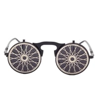 EYEAH-1004471 自転車の車輪 蒸気パンク サングラス ユニセックス UV400 丸眼鏡 ファッションアイテム パーティ 跳ね上げ式 メタルフレーム メガネ 通販