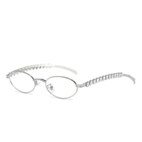 EYEAH-1006376  ヨジャドル愛用 メガネ レディース ブルーライトカット オーバル ファッションアイテム