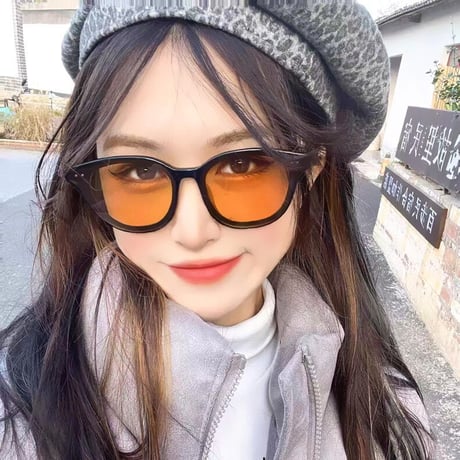 EYEAH-1004526  韓国ファッション ソフィスティケート サングラス ユニセックス UV400 ウェリントン 紫外線対策 小顔効果 樹脂+メタルフレーム サングラス 通販