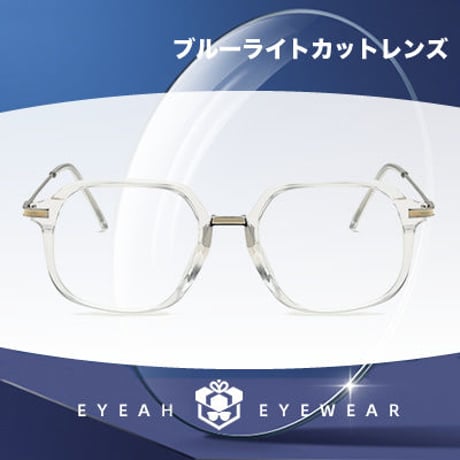 韓国人気TWICE着用もも同型 透明フレーム ブルーライトカットメガネ 韓国メガネ 丸めがね