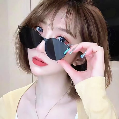 EYEAH-1004530  韓国っぽ オシャレ サングラス ユニセックス UV400 ボストン 紫外線対策 スポーツ 樹脂+メタルフレーム サングラス 通販