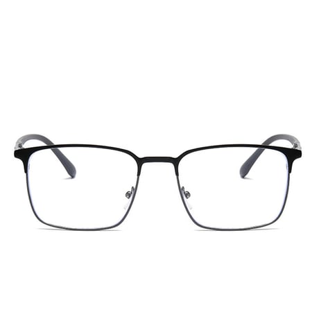 EYEAH-1004415  エッジィ ビジネス メガネ メンズ ブルーライトカット ブロウバー型 パソコン用メガネ メタルフレーム メガネ 通販
