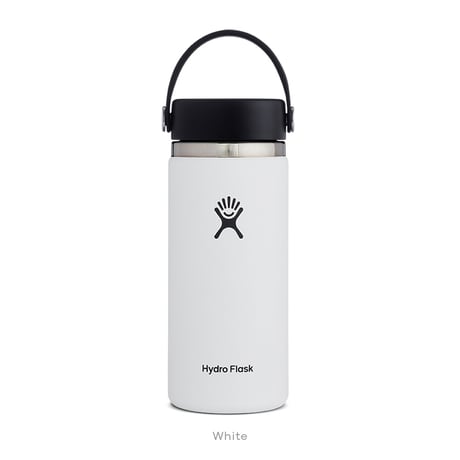 <Hydro Flask>16 oz Wide Mouth/White