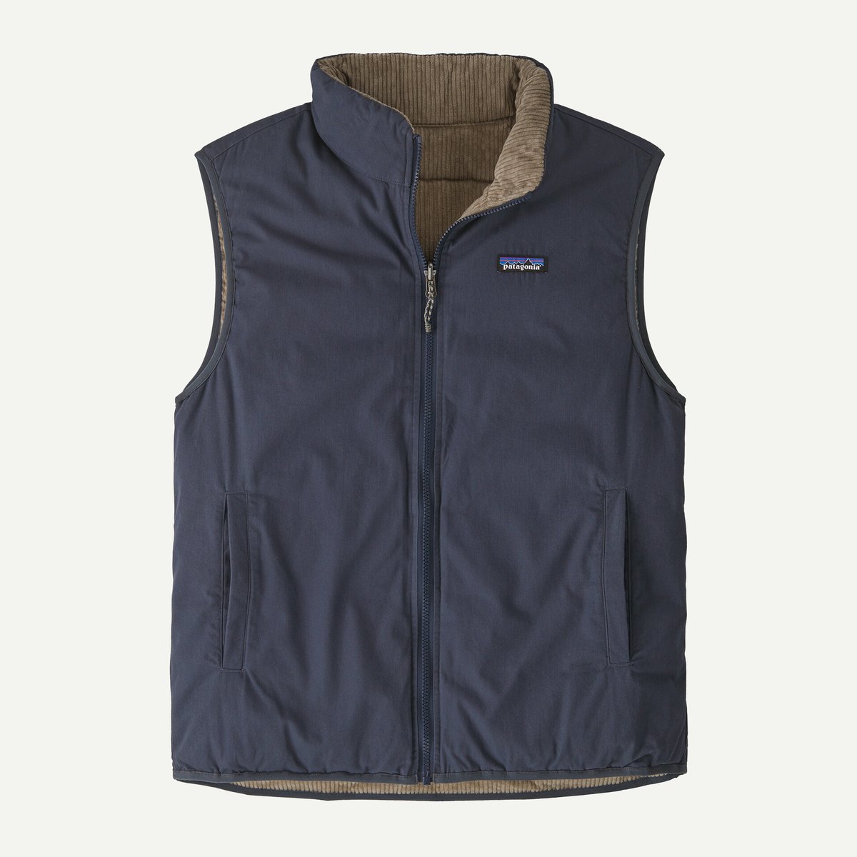patagonia>リバーシブル・コットン・ダウン・ベスト/Smolder Blue | b