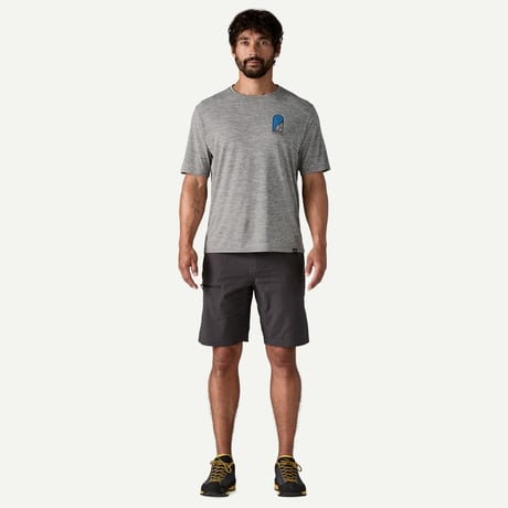 <patagonia>メンズ・キャプリーン・クール・デイリー・グラフィック・シャツ（ランズ）/Made Of: Fleck Blue/45385