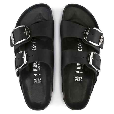 【BIRKENSTOCK】ビルケンシュトック正規取扱店 Arizona Big Buckle / アリゾナ ビッグバックル オイルドレザー/Black REGULAR FIT/1011074