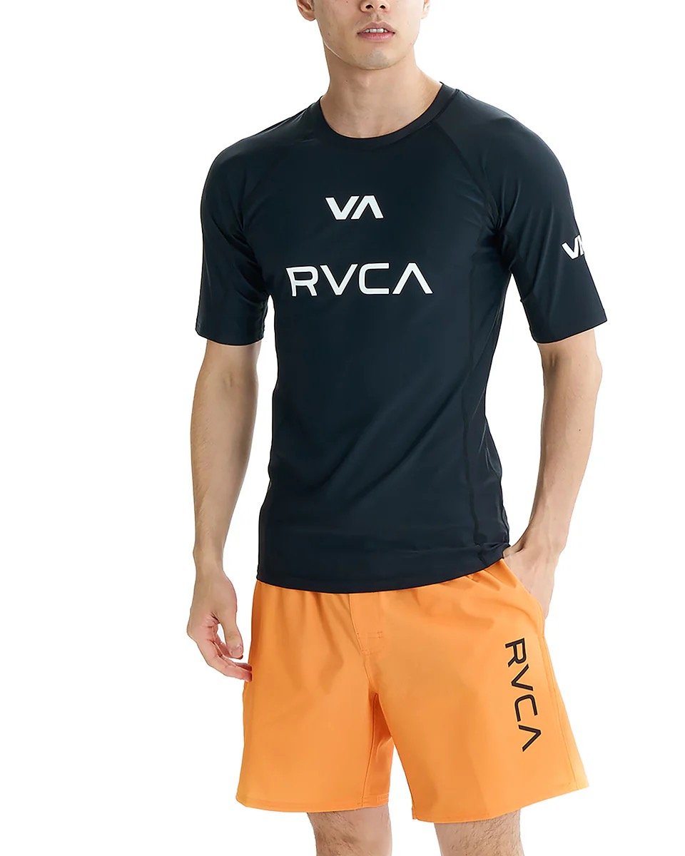 【送料無料】RVCA SPORTSメンズ VA RVCA BLUR SS ラッシュガード RVCA】メンズ 【VA SPORT】 VA RVCA RASH SS ラッシュガード 【2