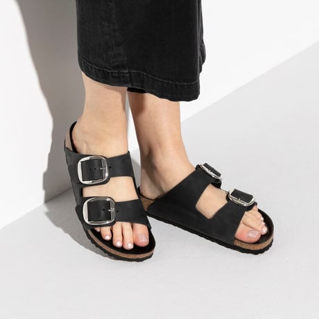 【BIRKENSTOCK】ビルケンシュトック正規取扱店 Arizona Big Buckle / アリゾナ ビッグバックル オイルドレザー/Black REGULAR FIT/1011074