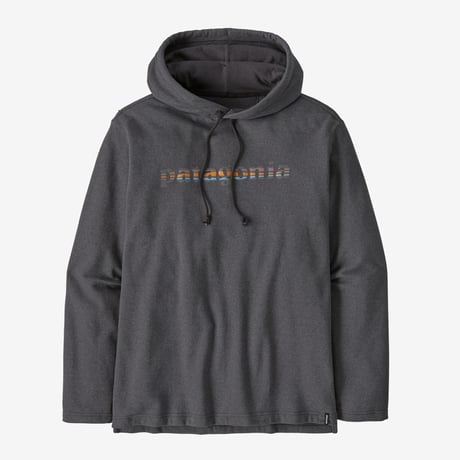 <patagonia> メンズ・ライトウェイト・'73 テキスト・ロゴ・ワイルドライズ・フーディ/ Ink Black