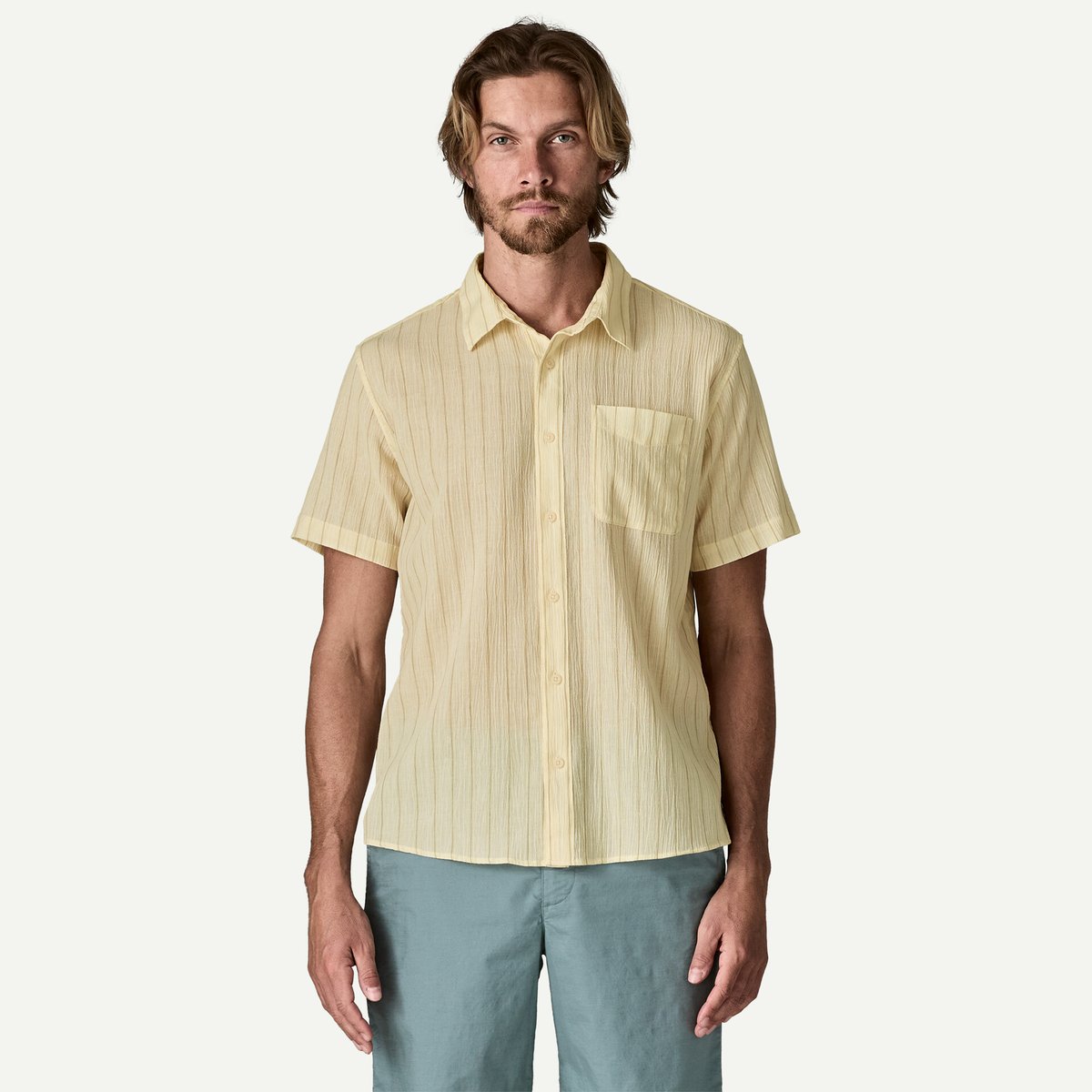 patagonia>メンズ・A/C シャツ/ Harmony: Lichen Green/H