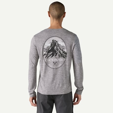 <patagonia>メンズ・ロングスリーブ・キャプリーン・クール・デイリー・グラフィック・シャツ（ランズ）/Driftways: Clement Blue X-Dye/ 45160