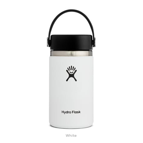 <Hydro Flask>12 oz Wide Mouth/white