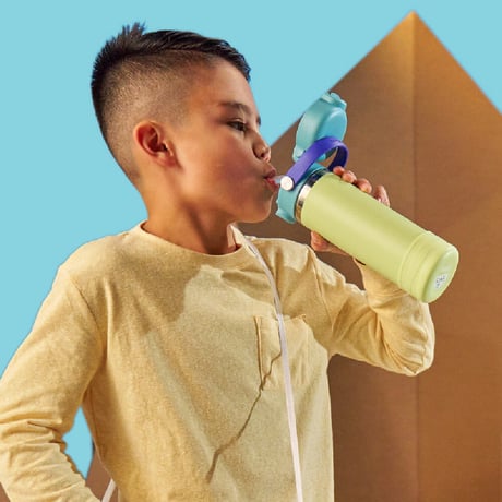 <Hydro Flask>18 oz Kids Wide Mouth Covered Cap/532ml/Mermaid Green/890219