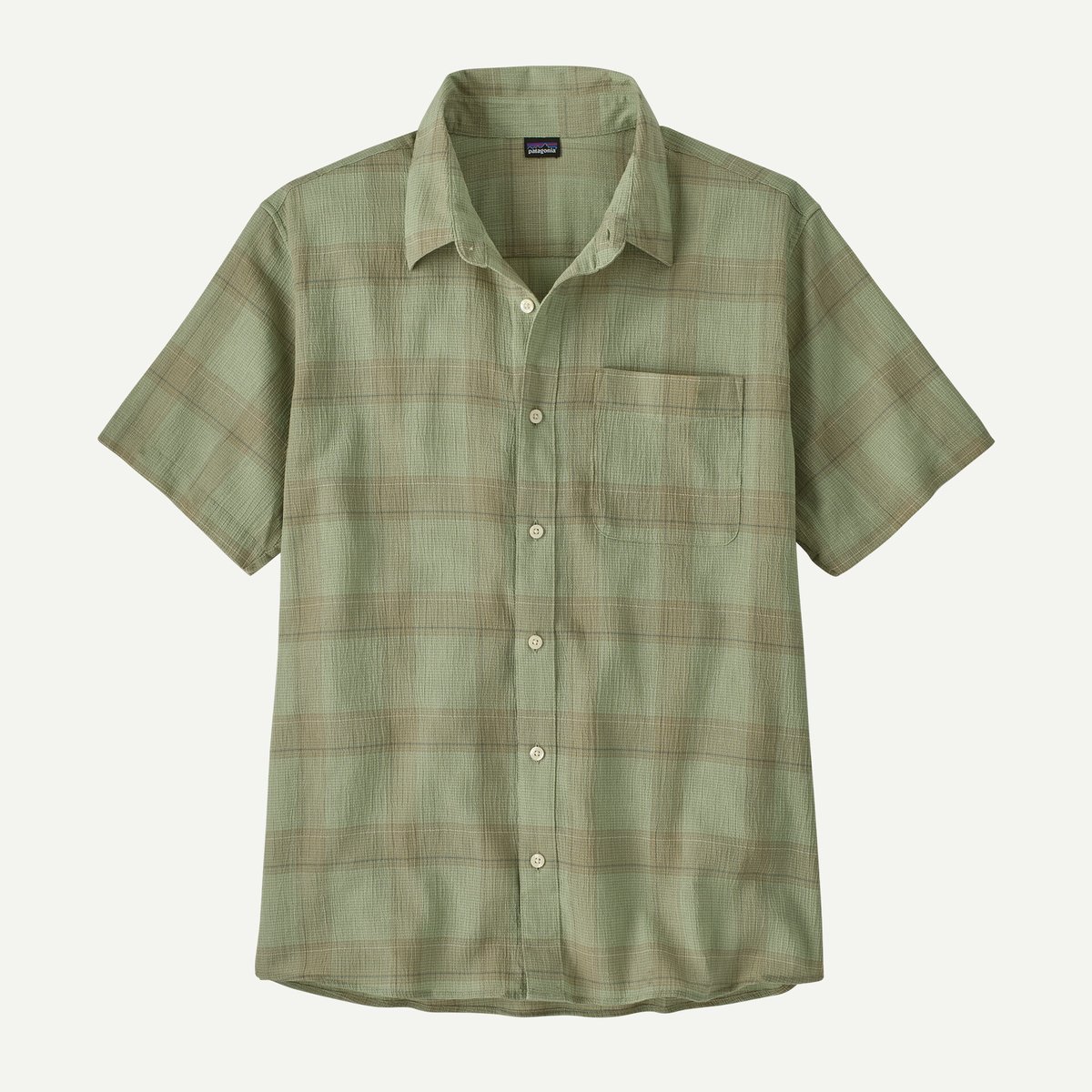 patagonia シャツ 07年製 patagonia AC Yarn Dye Shirt 茶青 XL 00s パタゴニア 半袖