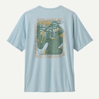 <patagonia>メンズ・キャプリーン・クール・デイリー・グラフィック・シャツ（ランズ）/Made Of: Fleck Blue/45385