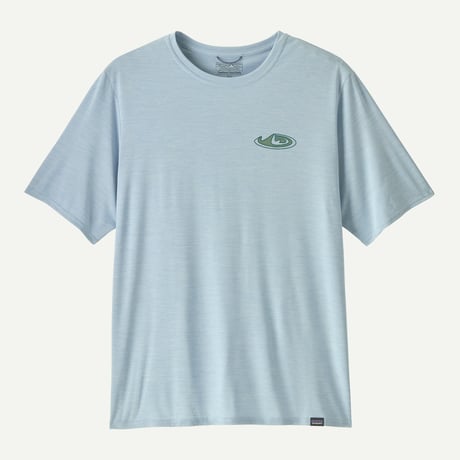 <patagonia>メンズ・キャプリーン・クール・デイリー・グラフィック・シャツ（ランズ）/Made Of: Fleck Blue/45385