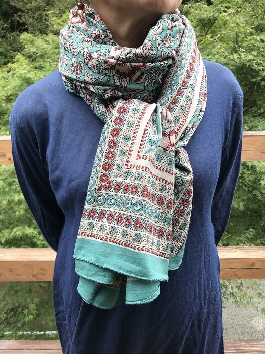 新品◯Yoli◯Silk cotton khadi scarf