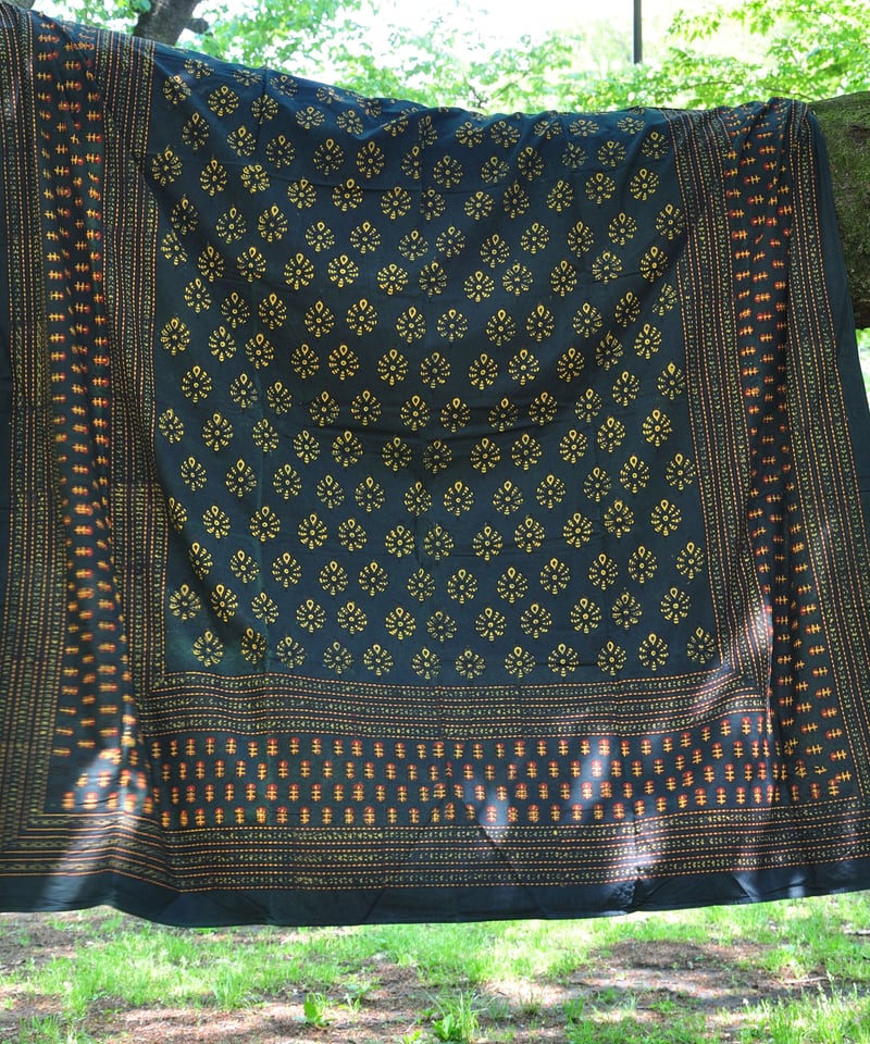 インド】天然染ブロックプリント大判布 | WEEKEND SUN 