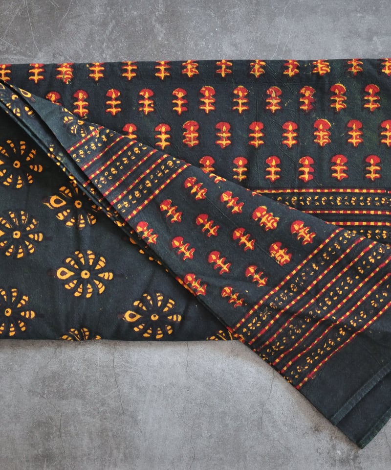 インド】天然染ブロックプリント大判布 | WEEKEND SUN 