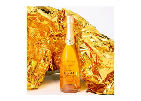 Réserve Royale Blonde 750ml x 18 (専用グラス6脚 + ボトルストッパー付き), Royal Party Set【東京都5セット限定】