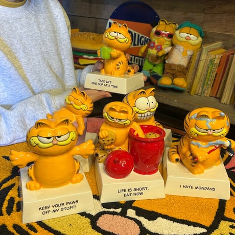 【ヴィンテージ風】 GARFIELD セラミックメッセージドール
