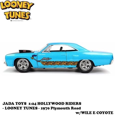 1:24 LOONEY TUNES 1970 Plymouth Road w/WILE E COYOTE