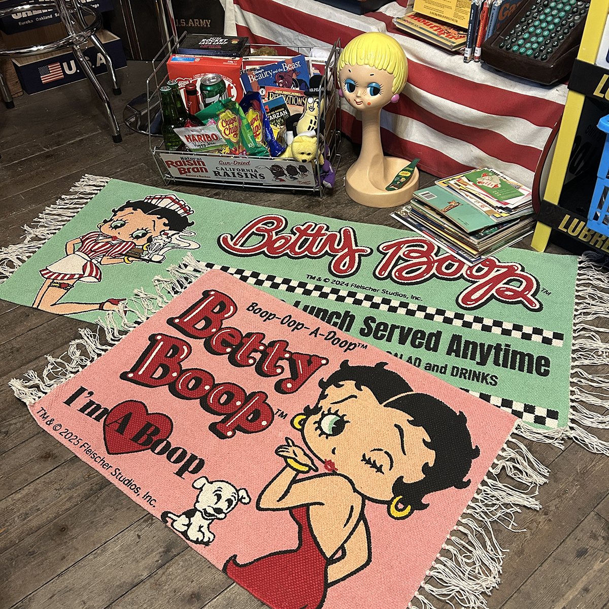 BETTY BOOP】コットンフロアマット / コットンキッチンマット
