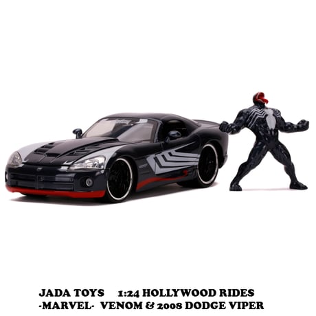 1:24 MARVEL SPIDER-MAN VENOM & 2008 DODGE VIPER