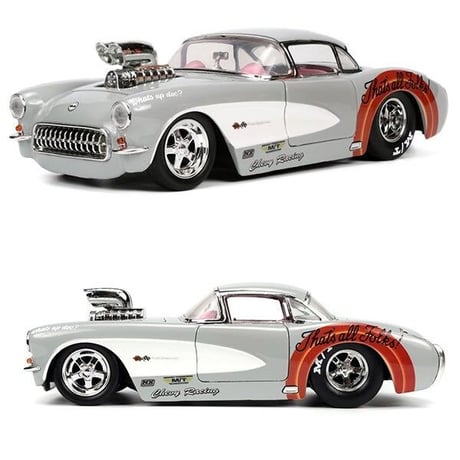 1:24 LOONEY TUNES 1957 CHEVY CORVETTE w/ BUGS BUNNY