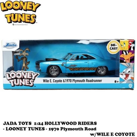 1:24 LOONEY TUNES 1970 Plymouth Road w/WILE E COYOTE