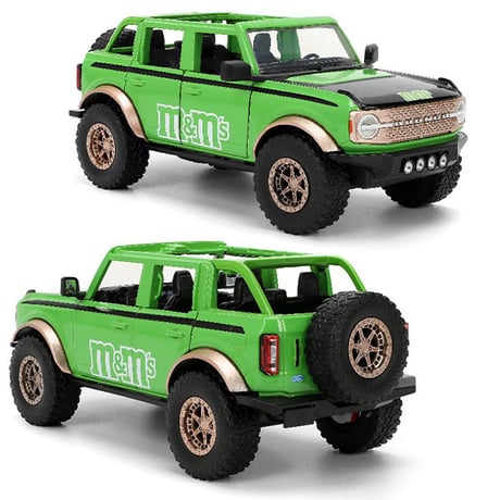 1:24 M&M'S 2021 FORD BRONCO w/ GREEN FIGURE