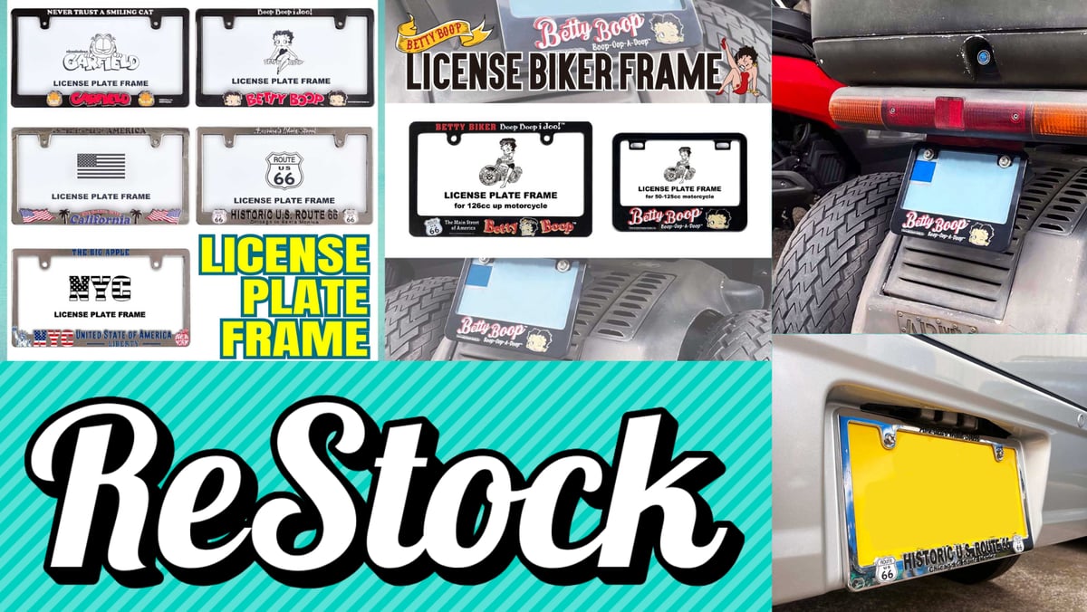 人気のライセンスフレームが再入荷！ | アメリカン雑貨LAX オンライン