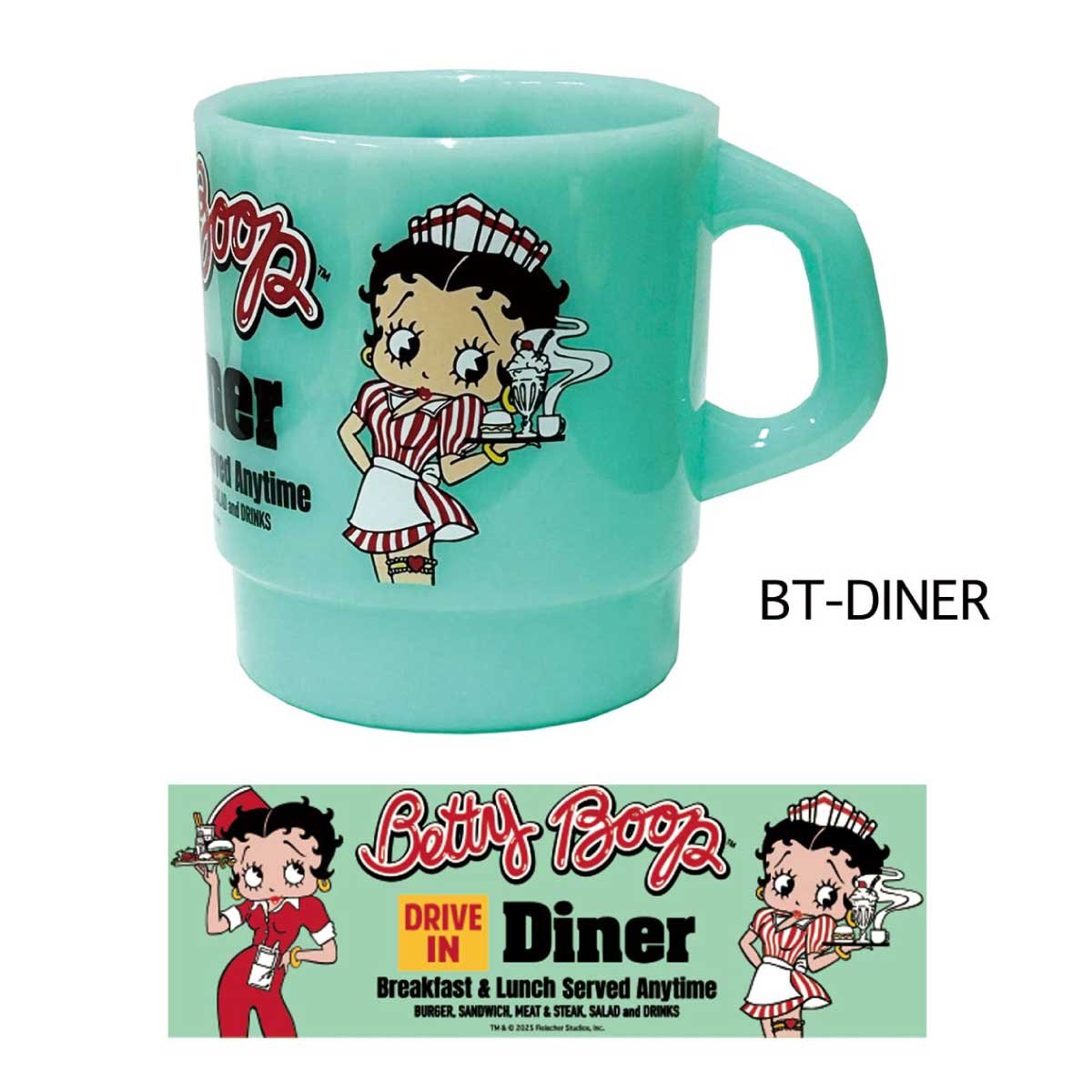 BETTY BOOP】【ファイヤーキング風】ミルキー スタッキング マグ