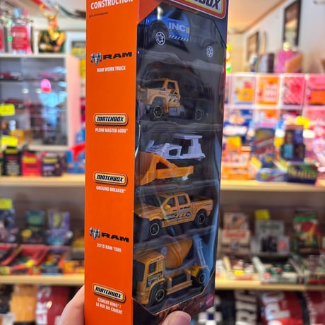 【MATCHBOX】5カーパック（コンストラクション クルー）