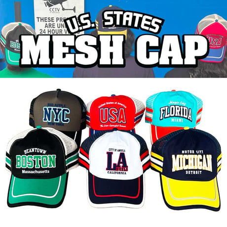 U.S.STATES アメリカンメッシュキャップ