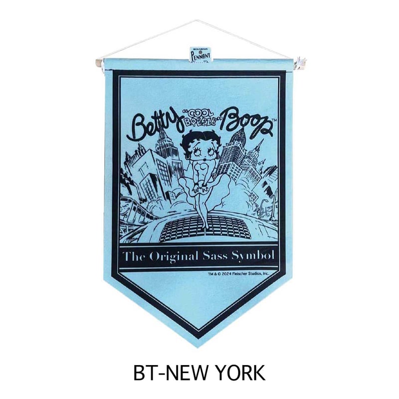 VINTAGE STYLE 】ホームベース型タペストリー BETTY & GARFIELD