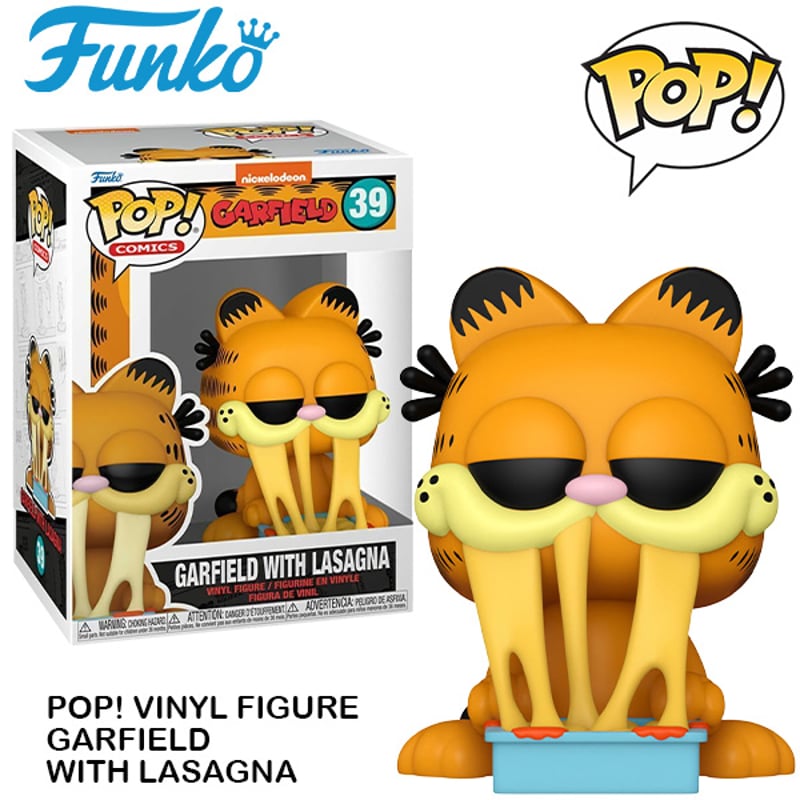 POP! COMICS VINYL FIGURE GARFIELD WITH LASAGNA【