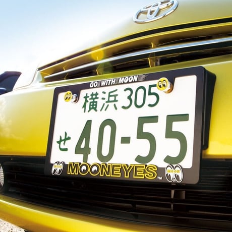 3D MOONEYES ロゴ ライセンスフレーム for JPN サイズ