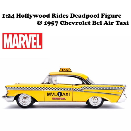 1:24 Hollywood Rides Deadpool TAXI with Deadpool Figure
