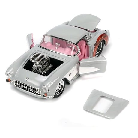 1:24 LOONEY TUNES 1957 CHEVY CORVETTE w/ BUGS BUNNY