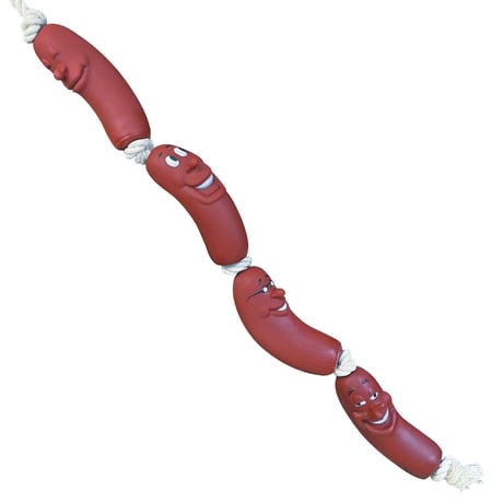 SAUSAGE ROPE DOG TOY