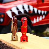 Shark Bomb Knife ”RED ＆ ZEBRA WOOD"【TAC-FORCE】
