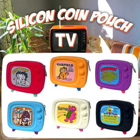 テレビ型 シリコンコインポーチ