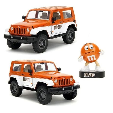 1:24 M&M'S 2007 JEEP WRANGLER w/ ORANGE FIGURE