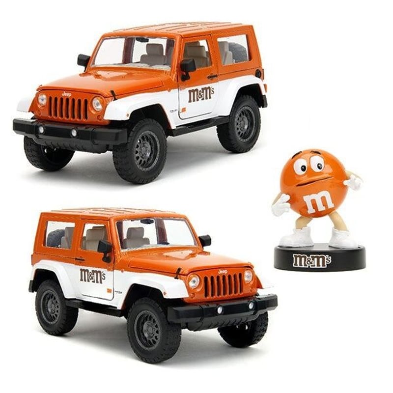 M&M's ジープ ミニカー レッド ブルー M&M's ジープ ミニカー レッド ブルー
