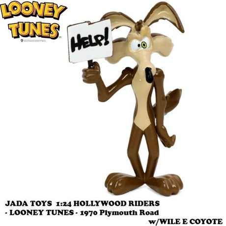 1:24 LOONEY TUNES 1970 Plymouth Road w/WILE E COYOTE