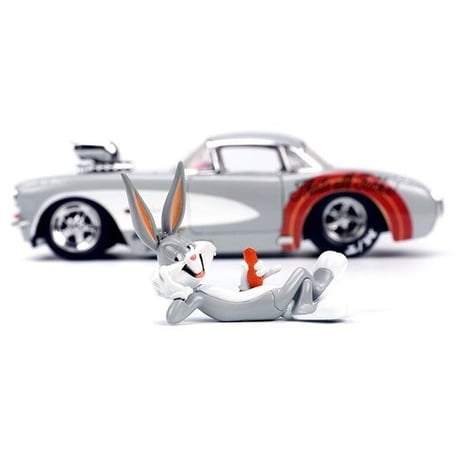 1:24 LOONEY TUNES 1957 CHEVY CORVETTE w/ BUGS BUNNY