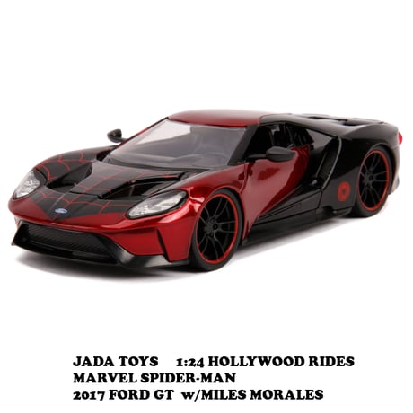 1:24 MARVEL SPIDERMAN MILES MORALES & 2017 FORD GT