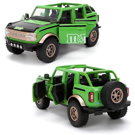 1:24 M&M'S 2021 FORD BRONCO w/ GREEN FIGURE